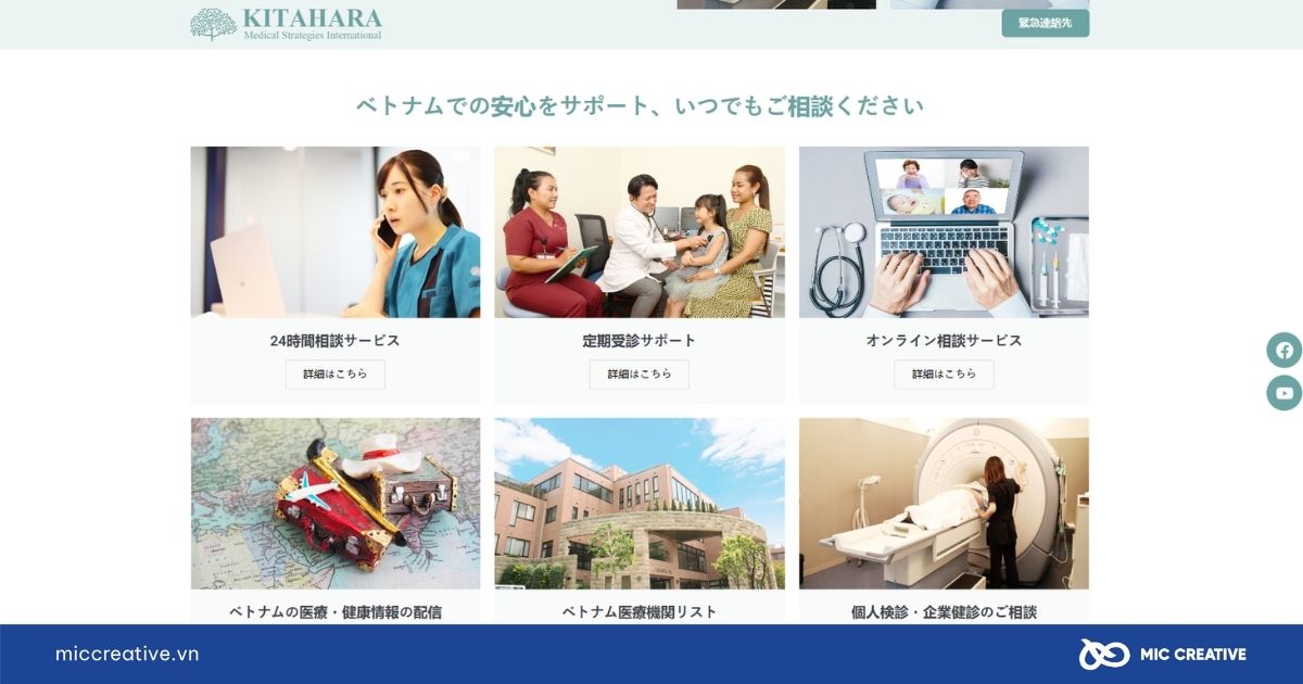 Dự án thiết kế landing page KITAHARA