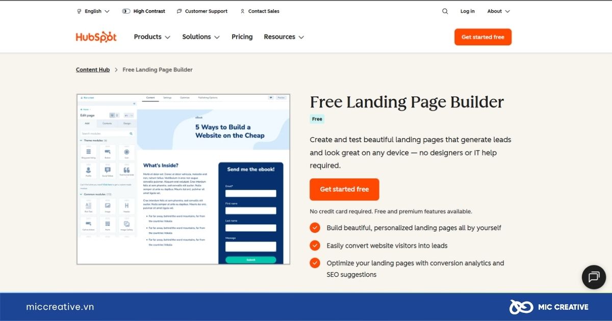 landing page là gì