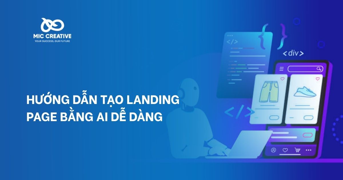 tạo Landing Page bằng AI