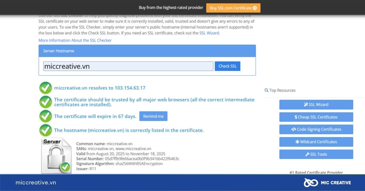 Free ssl
