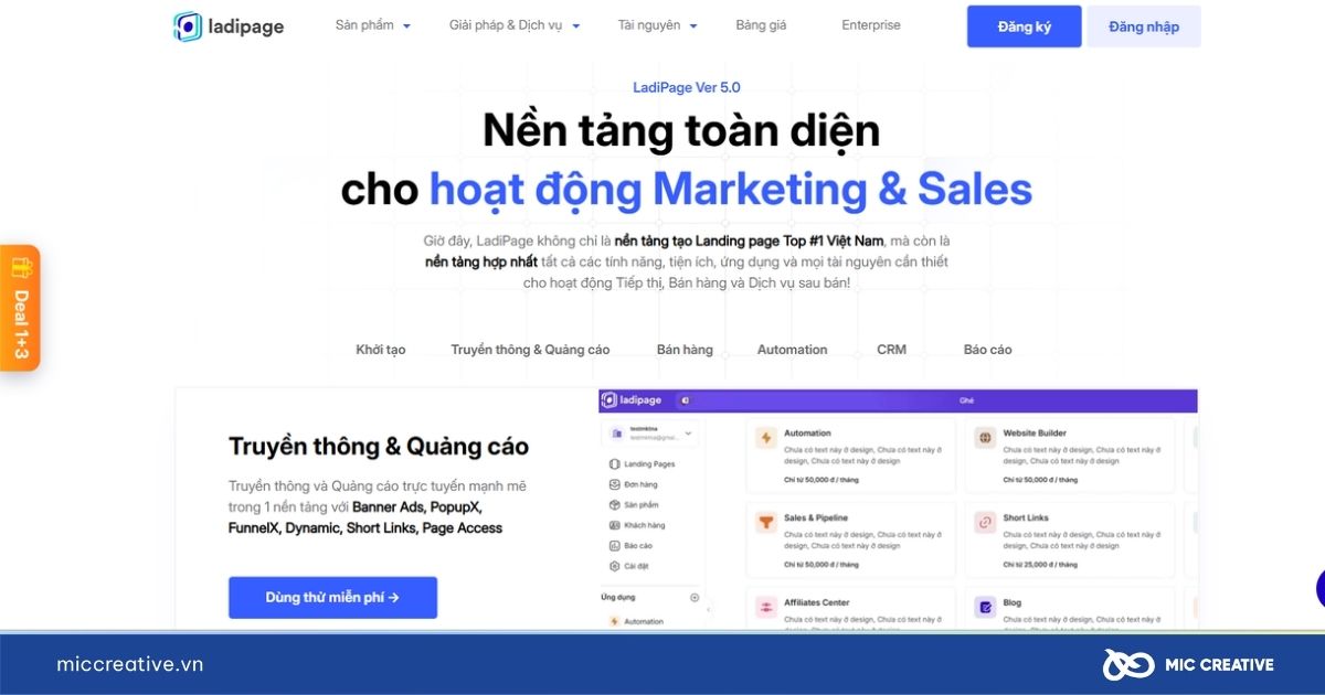 landing page là gì
