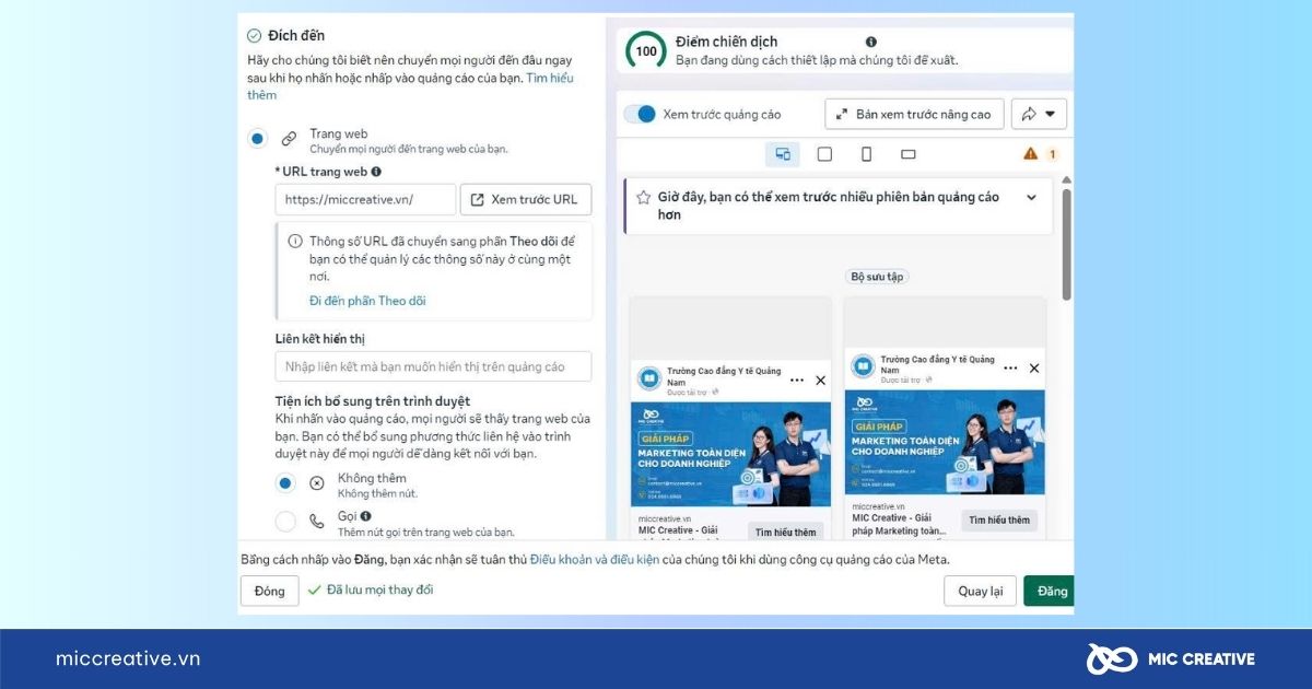 chạy quảng cáo landing page trên facebook