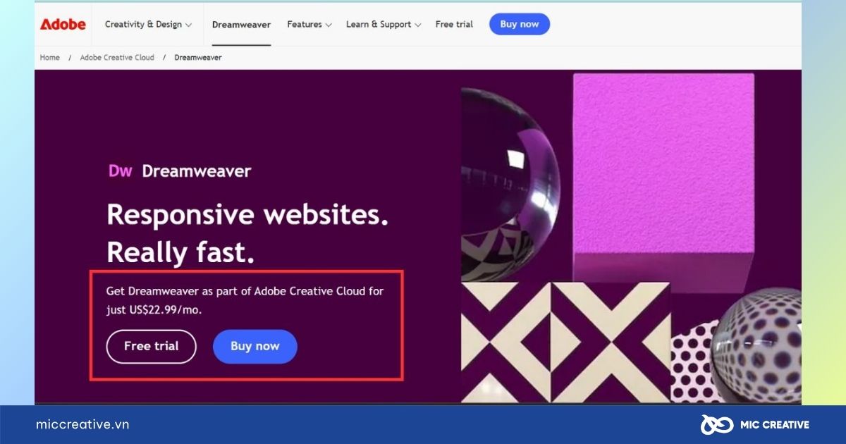 Phần mềm Adobe Dreamweaver