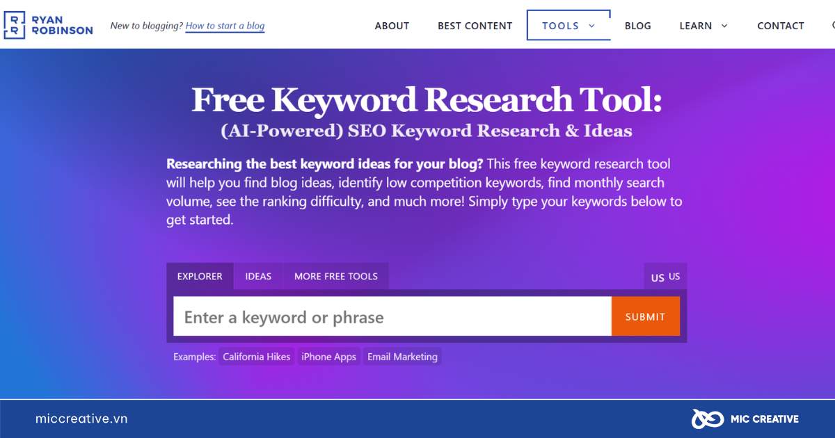 phần mềm seo từ khóa miễn phí