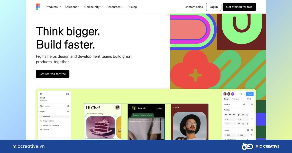 Phần mềm thiết kế giao diện website hiện đại Figma