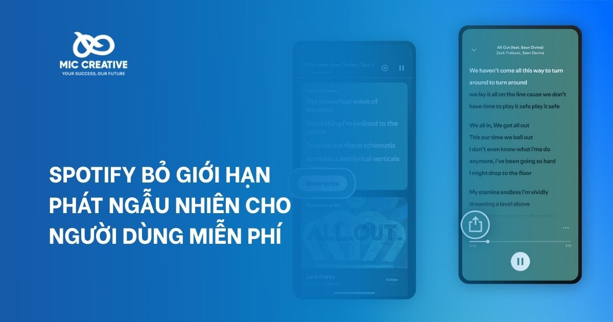 Spotify bỏ giới hạn phát ngẫu nhiên cho người dùng miễn phí