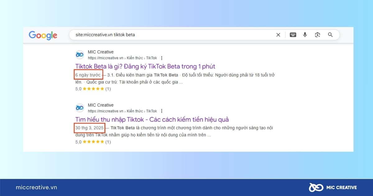 Cách xem ngày đăng bài trên web
