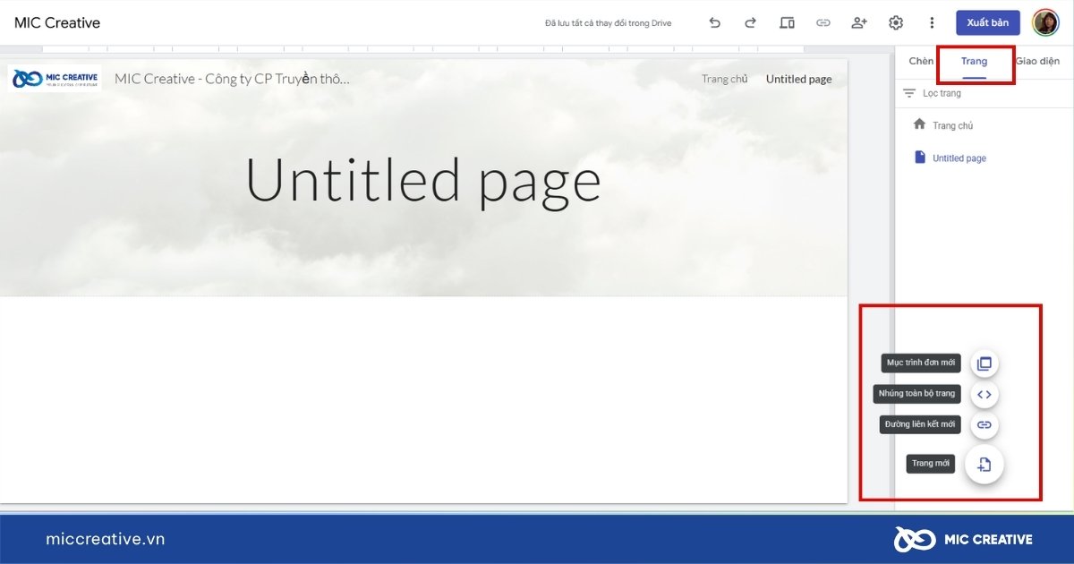 cách tạo web miễn phí trên google