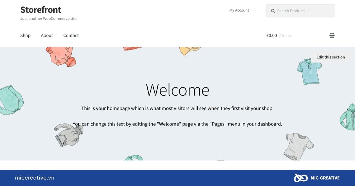 Theme WordPress Storefront