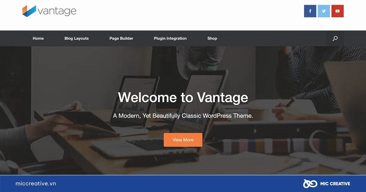 Theme WordPress Vantage