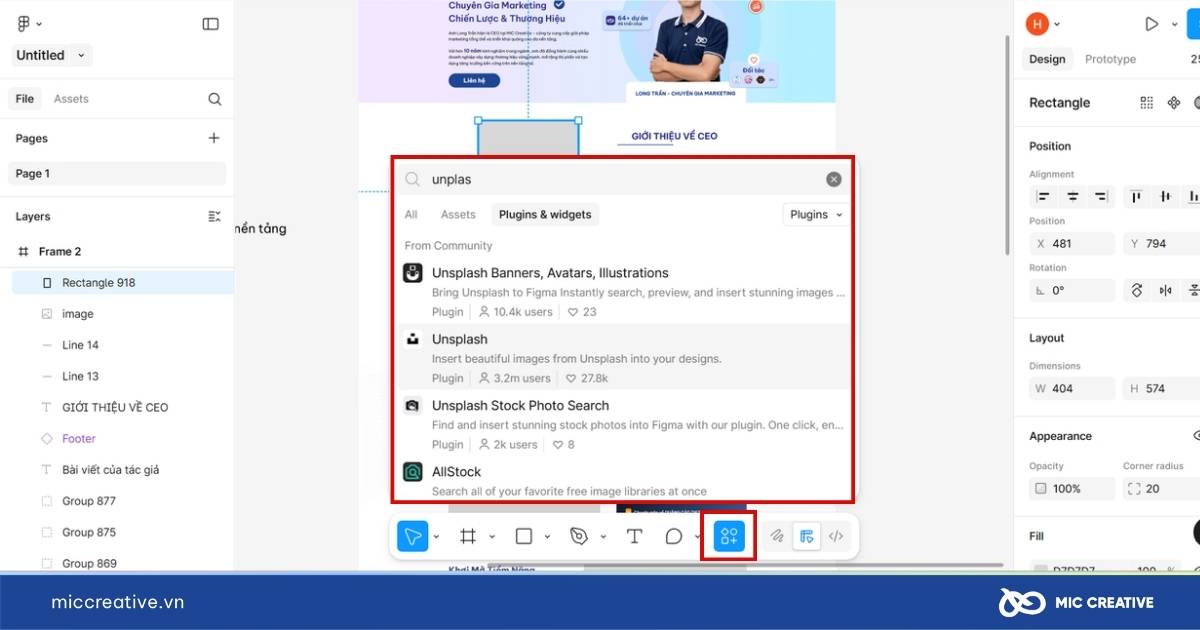 hướng dẫn sử dụng figma thiết kế giao diện web