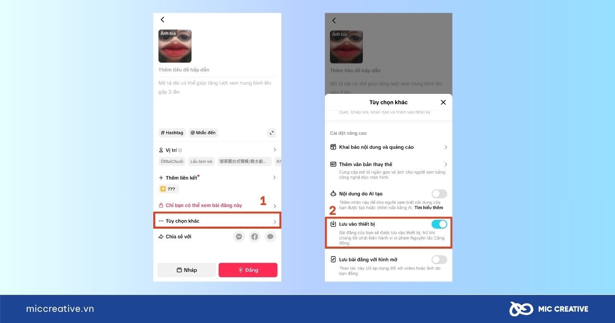 Cách chụp hình trên TikTok