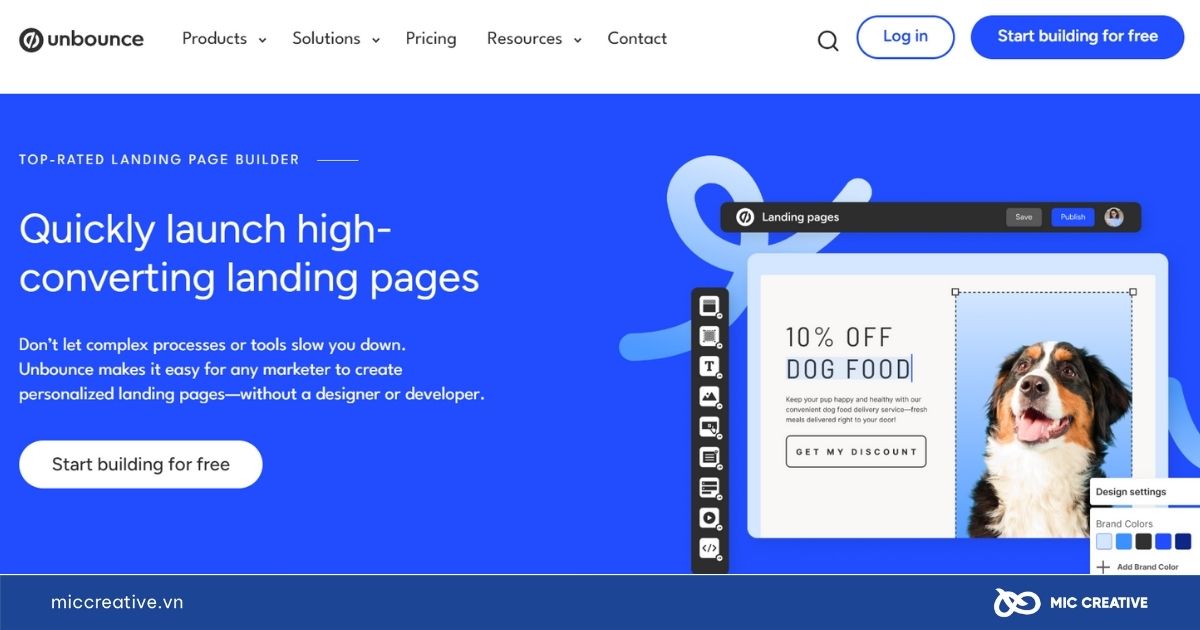 Unbounce Smart Builder