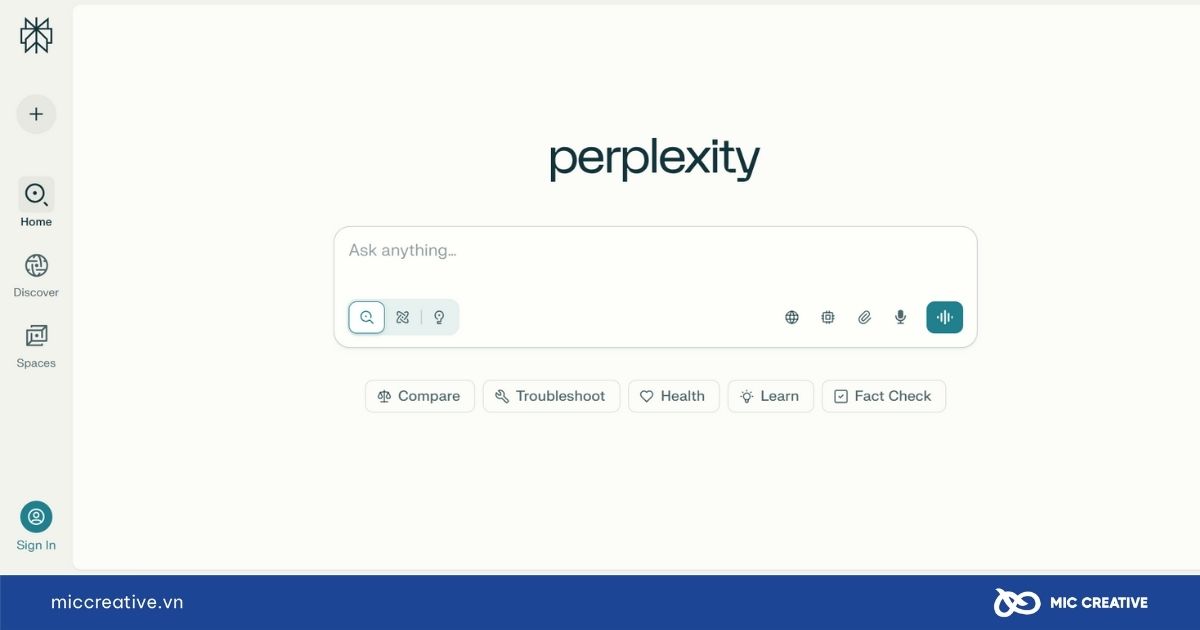 Web AI Perplexity