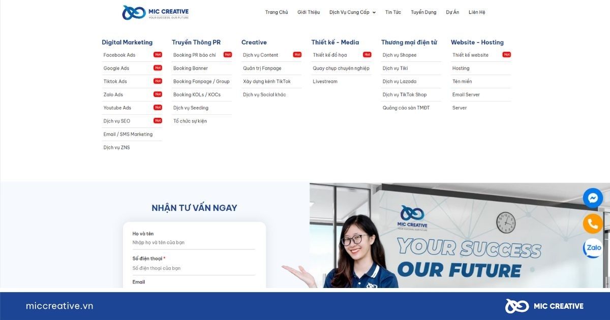 Xây dựng cấu trúc điều hướng rõ ràng