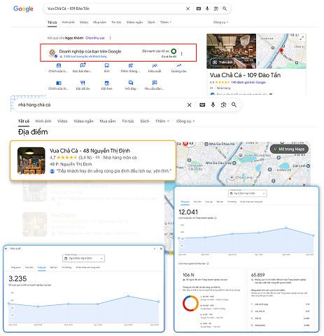 Dịch vụ Google Maps: Xác minh, đánh giá 5 sao, SEO Maps Group 2099