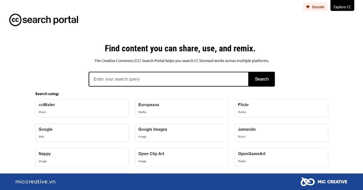 Các công cụ tìm kiếm phổ biến