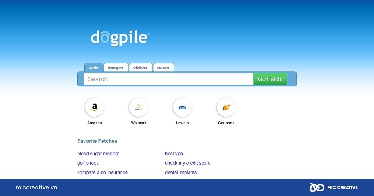 Các công cụ tìm kiếm phổ biến