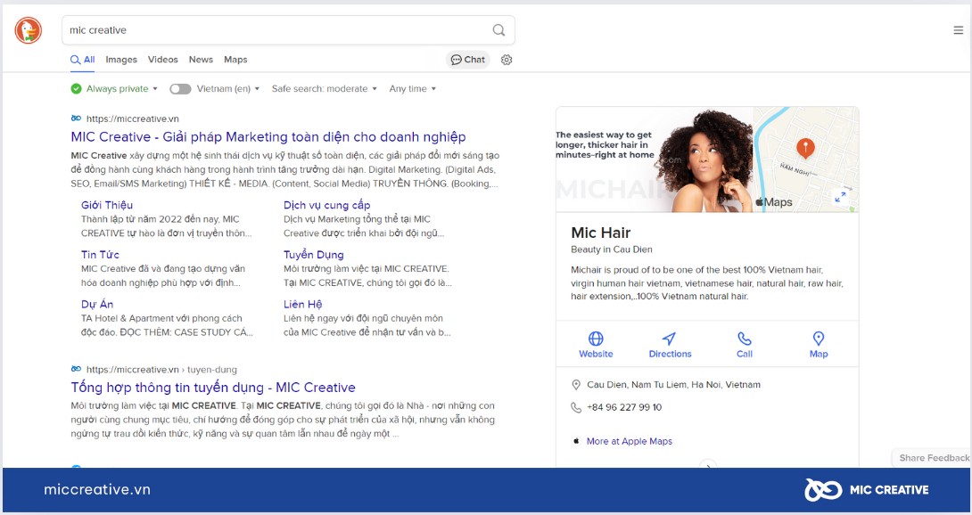 Các công cụ tìm kiếm phổ biến