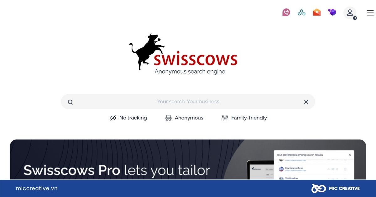 Các công cụ tìm kiếm phổ biến