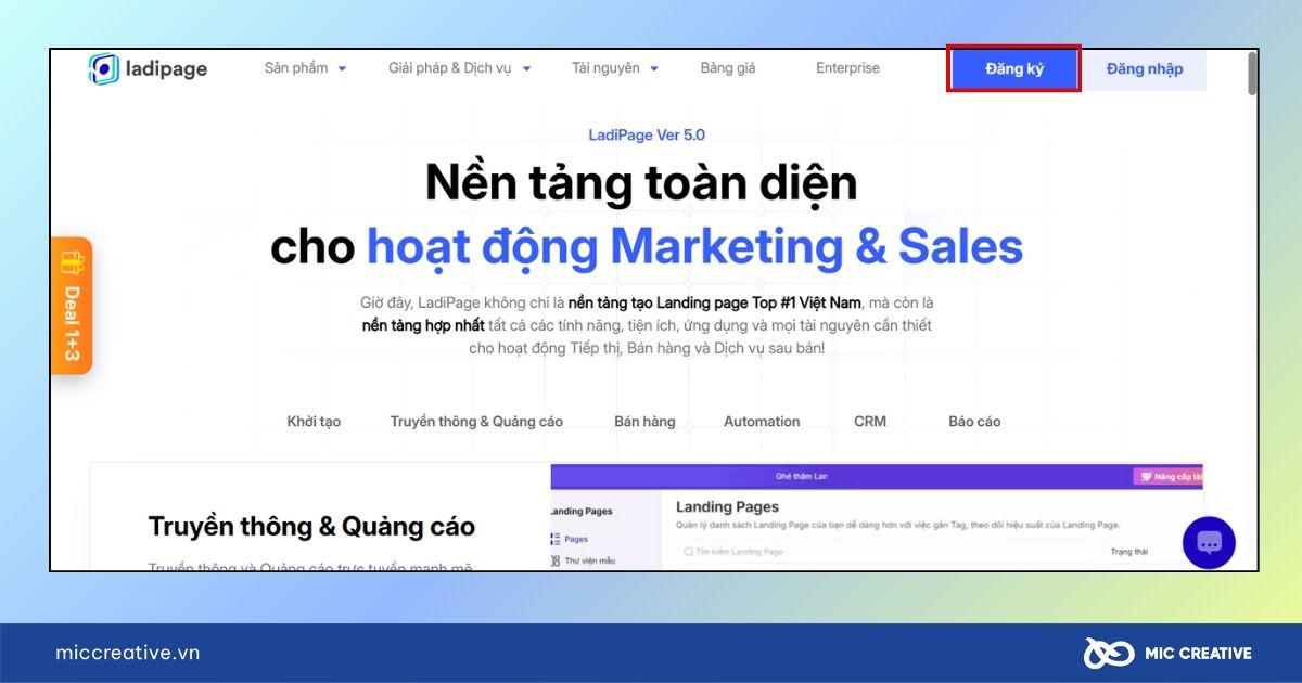 tạo landing page miễn phí