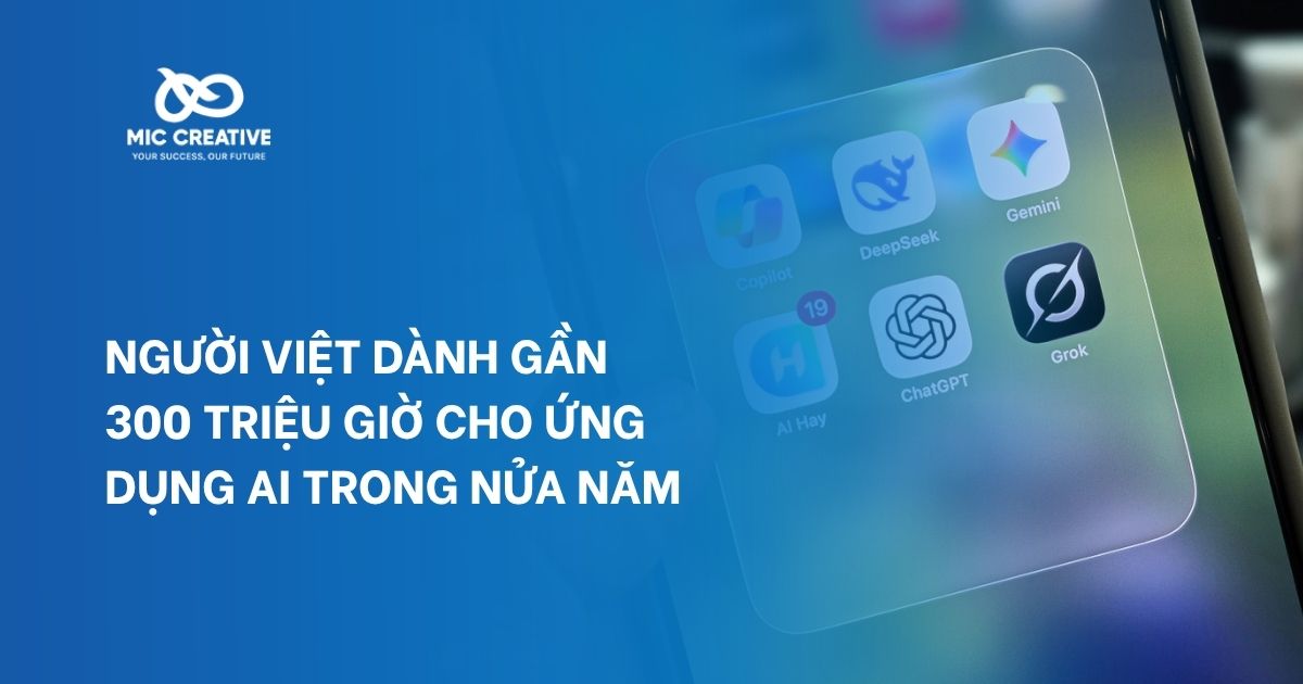 Người Việt dành gần 300 triệu giờ cho ứng dụng AI trong nửa năm