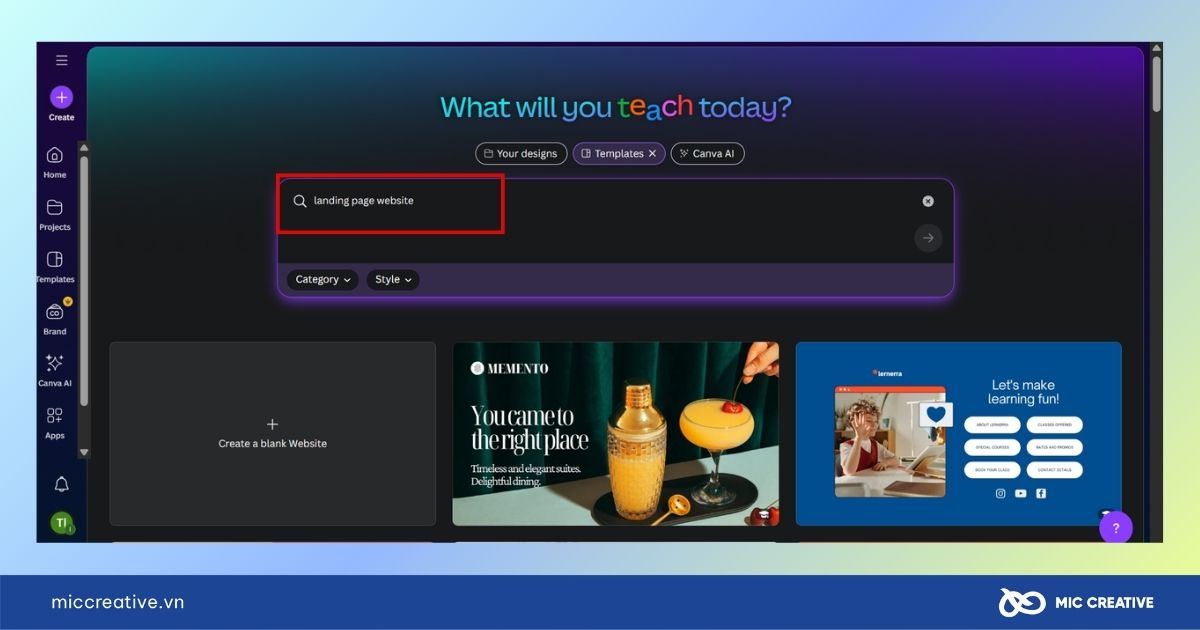 tạo landing page miễn phí