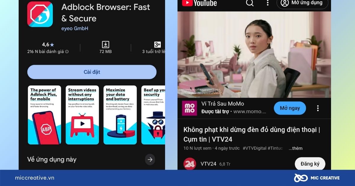 Adblock Browser mang đến trải nghiệm xem video trọn vẹn