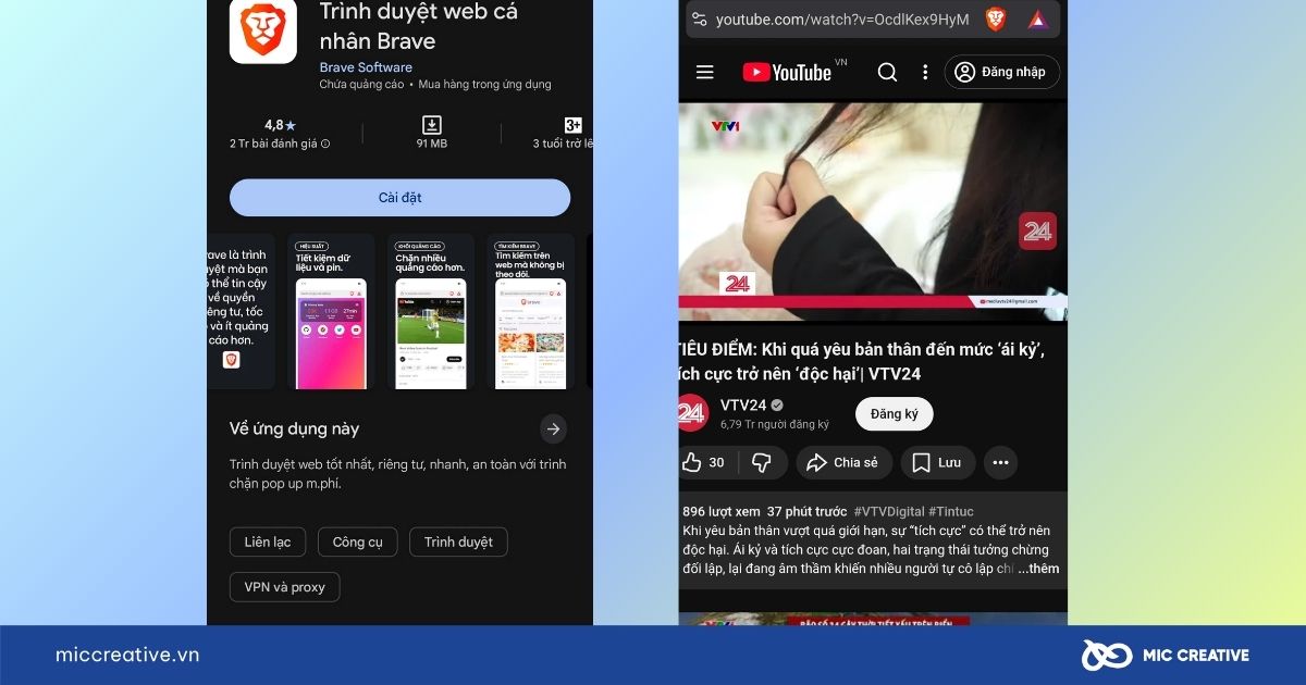 Brave Browser là ứng dụng bảo mật và chặn quảng cáo hiệu quả
