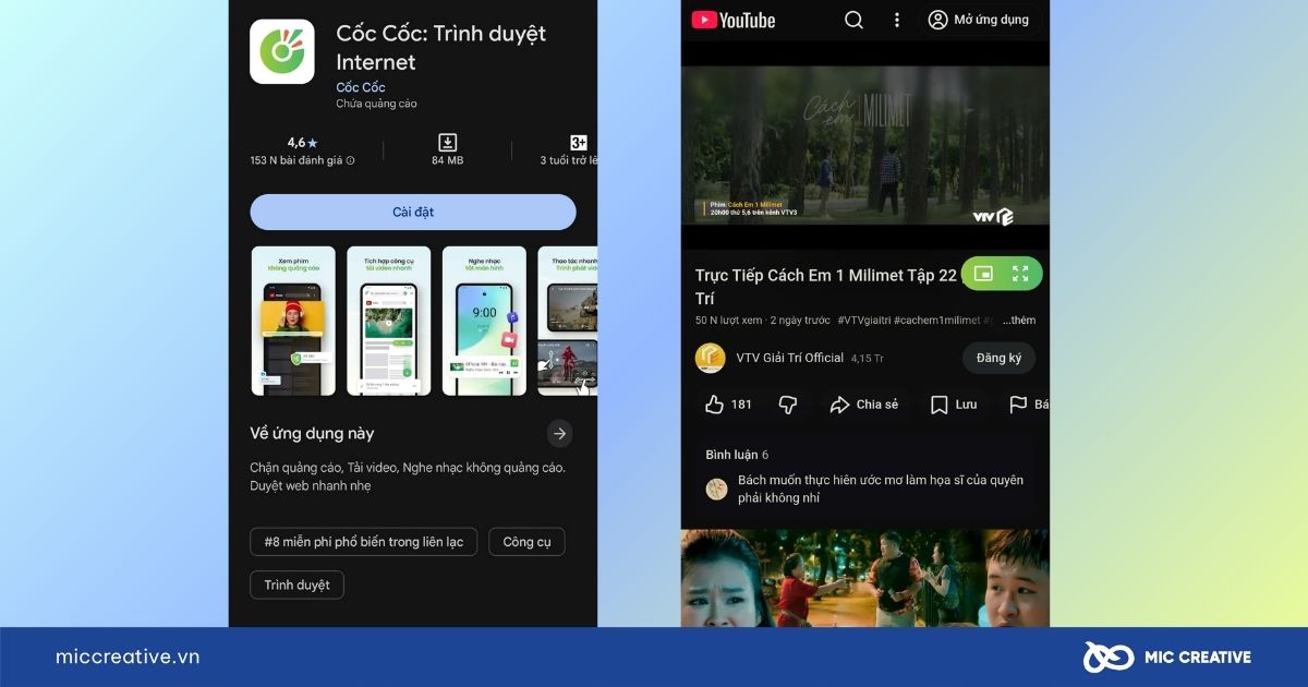 Cốc Cốc là trình duyệt web tích hợp sẵn tính năng chặn quảng cáo