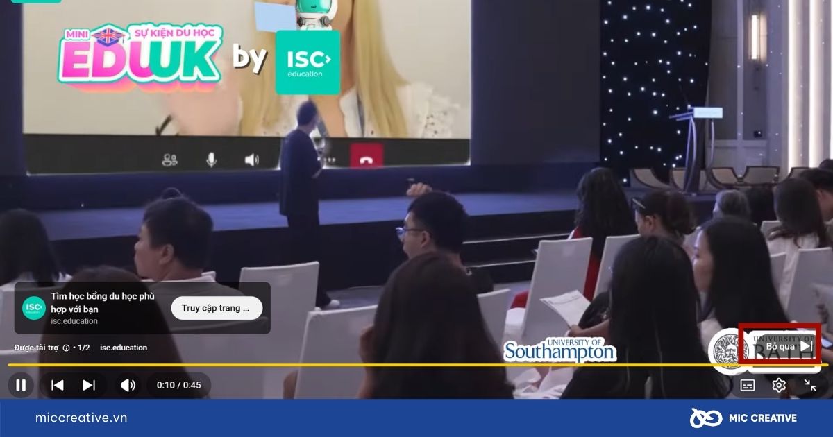 Định dạng Skippable In-stream Ads 