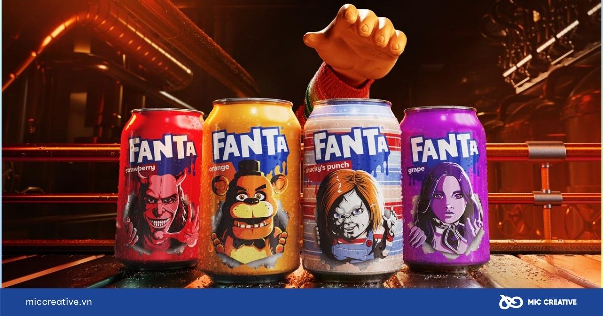 Fanta đưa biểu tượng kinh dị lên lon nước