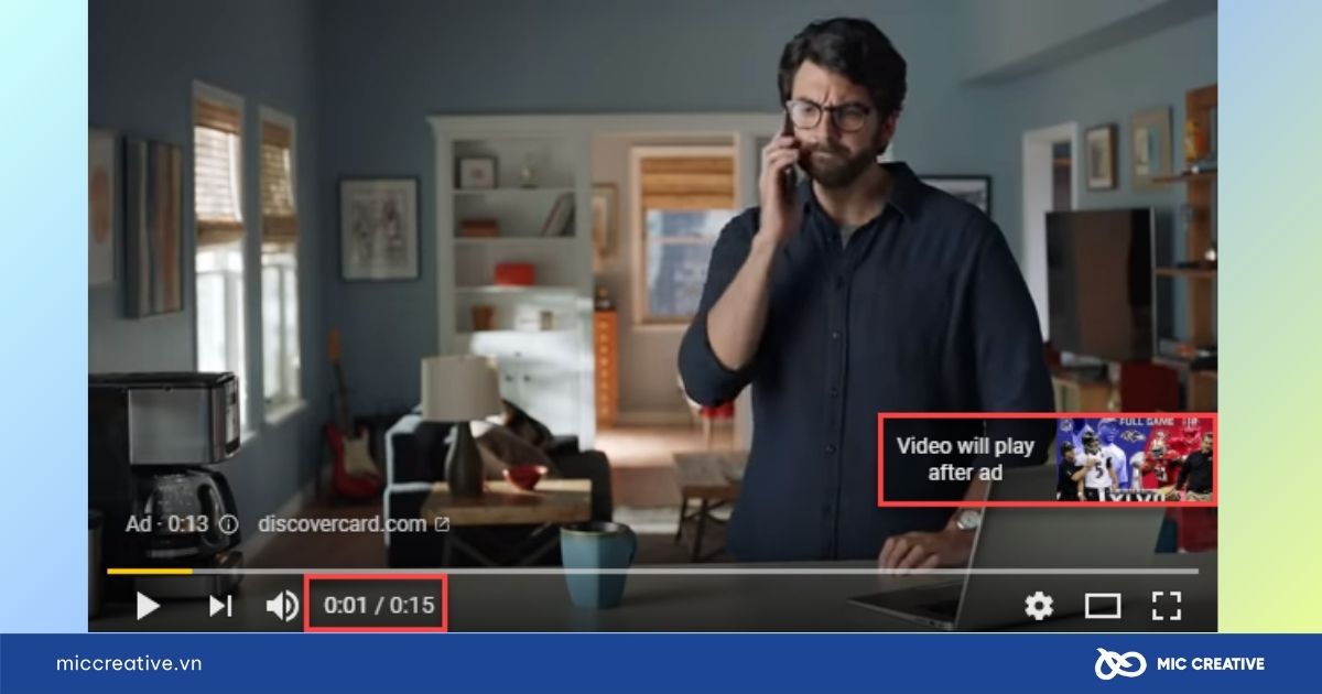 Non-skippable in-stream ads