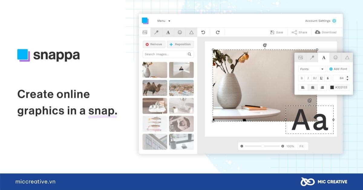 Snappa là nền tảng trực tuyến tối ưu cho thiết kế banner 