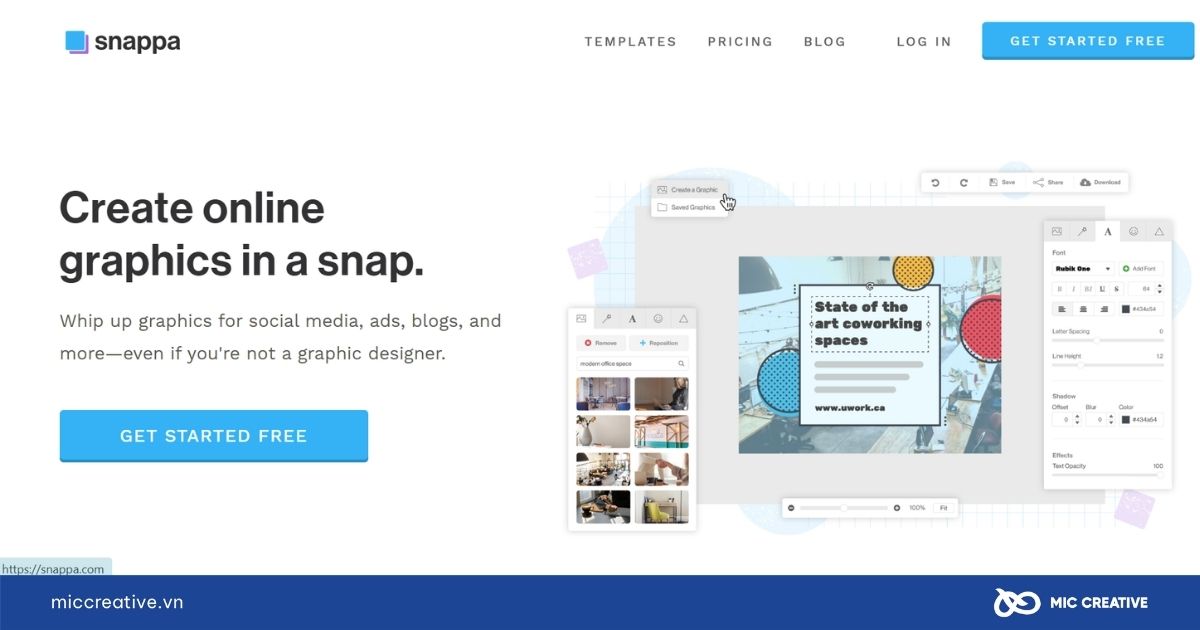 Snappa tập trung vào tốc độ và tiện lợi