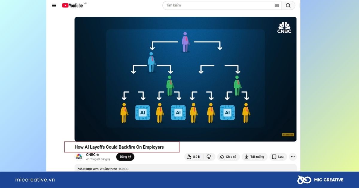 Tiêu đề video là yếu tố quan trọng để YouTube và người xem hiểu nội dung